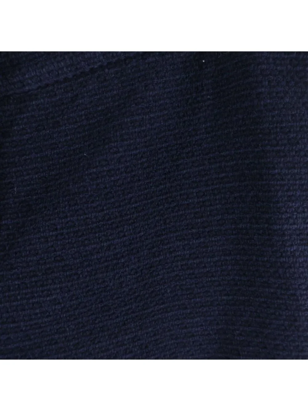 Chanel CC Logo Tape Wool Tweed Half Shorts Navy Pink